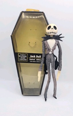 Nightmare Before Christmas Jack Sarg Puppe mit Box 1999 Applause Disney A41