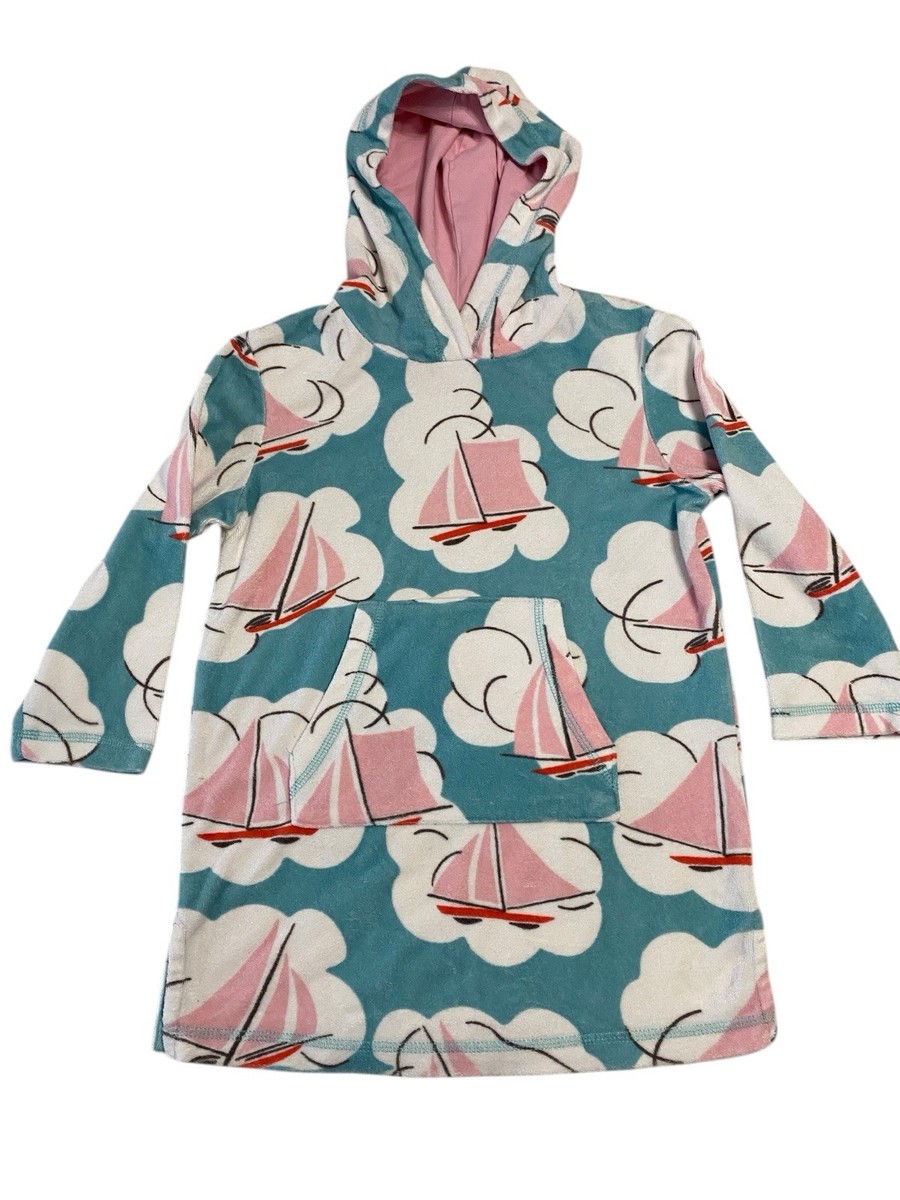 Mini Boden Girls Towelling Hoodie Dress 5-6Y 116cm Sailboat Cloud Beach  Cover Up | eBay