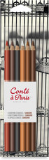 Conté À Paris Sketching Pencil - Sanguine (Pack of 6),White