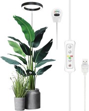 Yadoker Plant Grow Light LED Full Spectrum Indoor Plants + Soil Test Kit