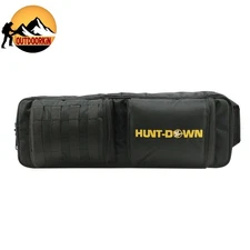 22" Soft Padded Gun Bag Tactical Black Rifle Soft Case w/ Magazine Storage Bag
