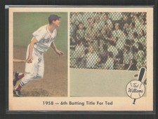 1959 Fleer Ted Williams Baseball Cards 33