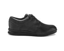 Zapatos escolares Kickers Troiko de cuero de encaje YM 114159 para niños negros