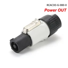 PowerCON Mains Input Connector. Cable Plug Power IN "Power OUT" 20A