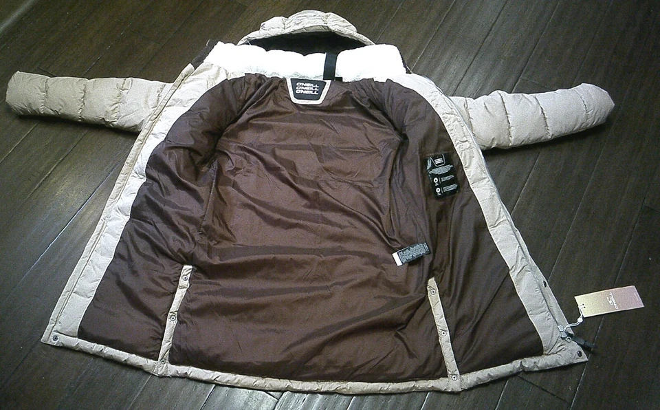 Parka de esquí acolchada O'Neill color tostado claro mediana alta nueva con etiquetas Foto 3 de 3