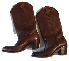 Vintage 1970s Leather Loft Ladies Western Cowboy Boots Size 5.5B EUC