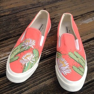 converse cactus embroidery