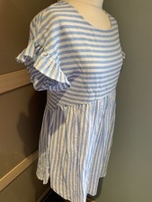 SHEIN Blue Stripe Dress Size S