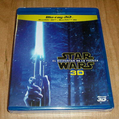 Star Wars The Force Awakens Blu-Ray 3D + Blu-Ray + Extras New (Unopened)