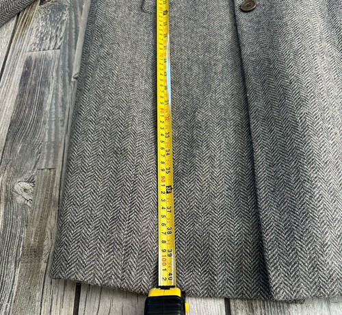 Amanda Smith Women Grey Wool Coat 12 - Picture 14 of 16