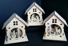 george wooden light up dolls house