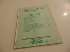 Kimball Organ Swinger 380 382 385 Service Schematics Repair Shop Manuals