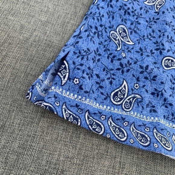 ¡Nuevo! Exfoliante para mujer Tafford Active elástico azul estampado cachemir XS Foto 3 de 4