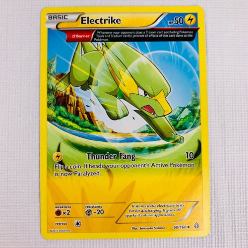 Pokémon Card Electrike 60/160 Full Art Primal Clash Pokémon 2015