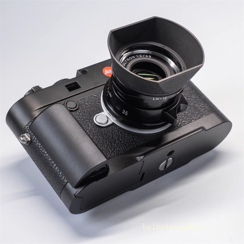 Wood Camera L Hand Grip Holder w/Alloy Base For Leica M10