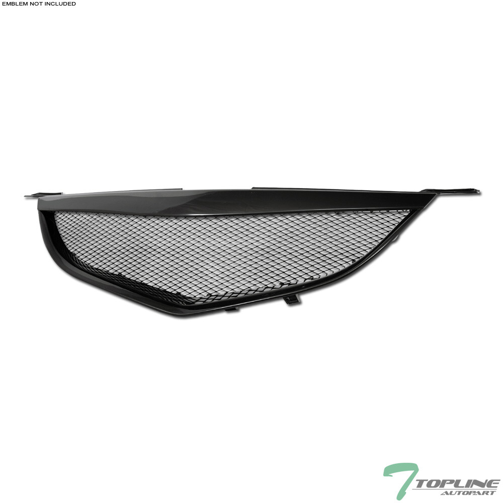 Topline For 2004-2006 Mazda 3 Sedan Aluminum Mesh Front Hood Bumper Grille - Blk