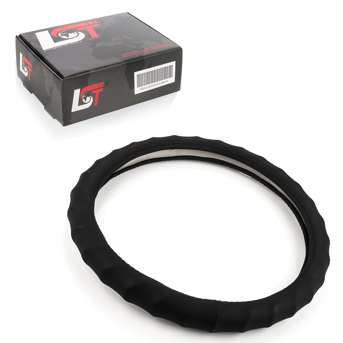 Steering Wheel Cover Ø 38x9 CM 15x3, 5 Inch Black for Land