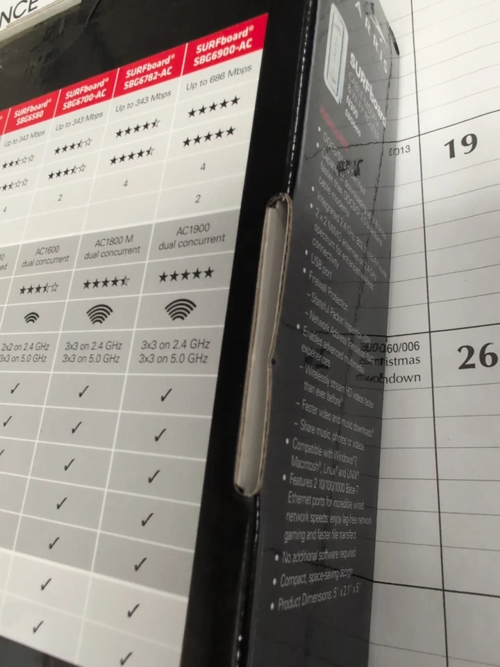 ARRIS SBG6400 Wi-Fi Router - White - Image 3 of 4