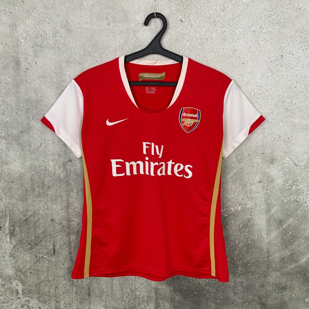 ARSENAL 2006 2007 HOME FOOTBALL SHIRT NIKE WOMENS JERSEY SIZE L