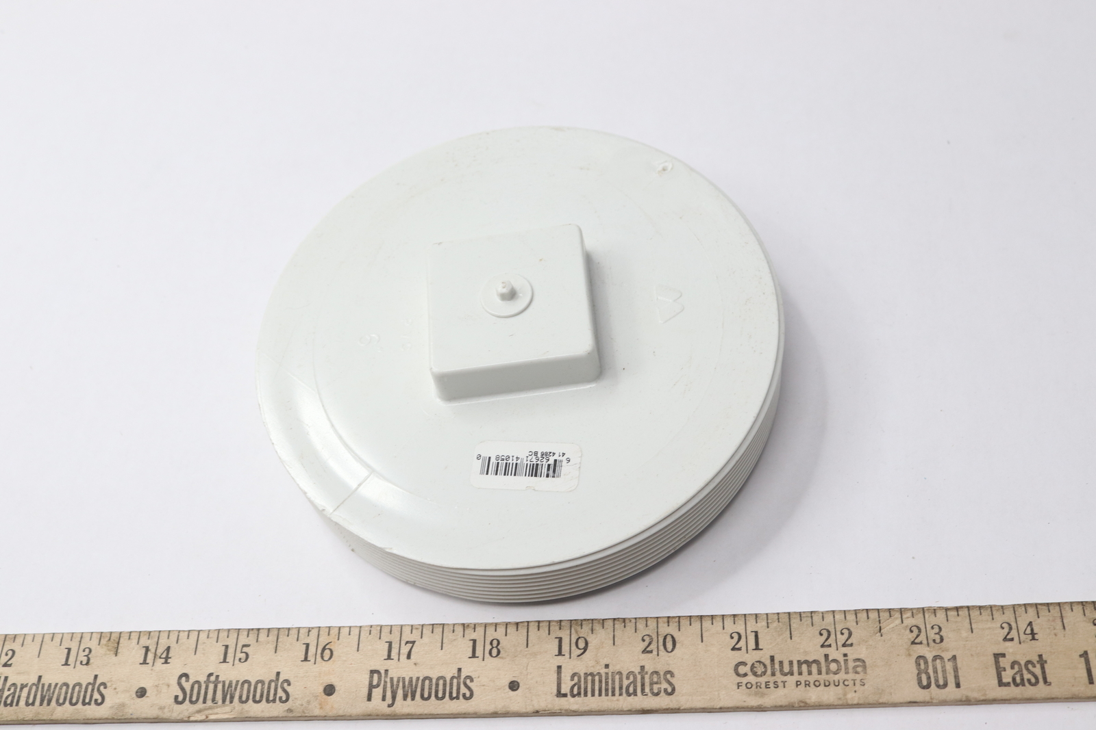 Threaded Plug PVC MIP White 6" For ASTM 2729 SDR35 ASTM 3033 D3034