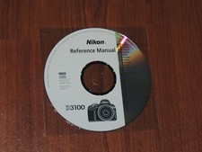 New Nikon OEM Genuine CD with User's Guide Instructions Manual for D3100