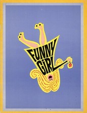 FUNNY GIRL/BARBRA STREISAND 1968 U.K. MOVIE PROGRAM BOOK BOOKLET-FANNY BRICE
