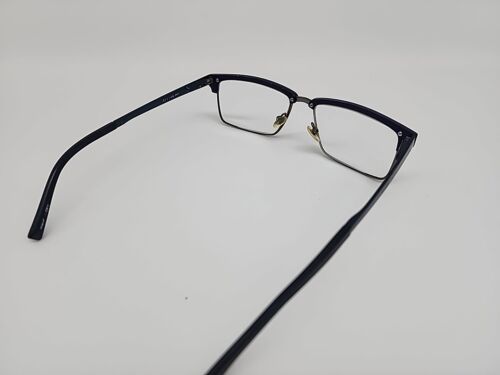 HELIO 4305 54/16/143 NAVY PISTOLA TORTUGA GUNMETAL FLEX BISAGRA GAFAS ITALIA - Imagen 6 de 11