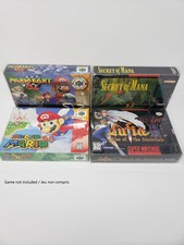 10 PCS BOX PROTECTOR FOR SUPER NINTENDO SNES N64 JAGUAR CIB PLASTIC CASE