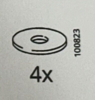 W　7 4x IKEA Furniture Hardware Metal Washers 100823 | eBay