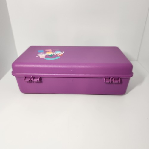 Vintage Caboodles Make Up Case Purple Trinket Box With Mirror Cali Retro 80s 90s - Picture 4 of 16