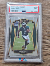 2020 Panini Select Jalen Hurts Rookie Premier Level RC #150 Eagles PSA