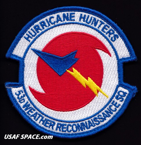 USAF 53rd RECONOCIMIENTO METEOROLÓGICO SQ - CAZADORES DE HURACANES - PARCHE ORIGINAL DE LA FUERZA AÉREA - Imagen 4 de 4