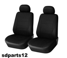 Coprisedili Auto 2 Posti Fodere 1+1 Neri Universali Tessuto Per Auto Taxi 