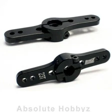 AHZ Aluminum Adjustable Black Servo Horn Double Arm Airtronics / JR (23T)
