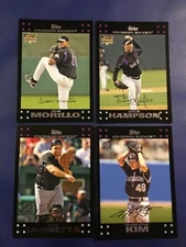 2007 Topps #354 #547 #637 #647 KIM, IANNETTA, HAMPSON, MORILLO RC Rockies Lot 4