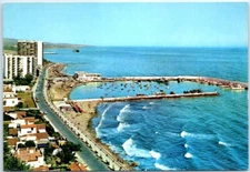 Postcard - Beach and Sports Harbour, Costa del Sol  - Marbella, Spain