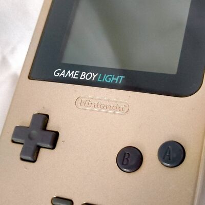 Used, Nintendo Gameboy Light Gold color console MGB-101 w/Game