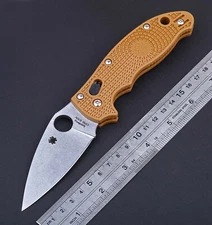 Brown Nylon Fiber Handle Axis Lock Light Weight Tactical Pocket Tactical Knife