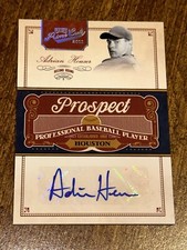 ADRIAN HOUSER 2011 PLAYOFF PRIME CUTS AUTO CARD #92/99 ASTROS METS ORIOLES RAYS