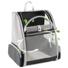 Black Pet Carrier Backpack for Cats and Small Dogs Up to 18 Pounds