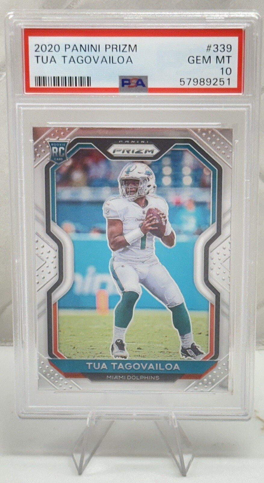 2020 Panini Prizm - Rookie #339 Tua Tagovailoa RC Gem Mint PSA 10 🟠🐬