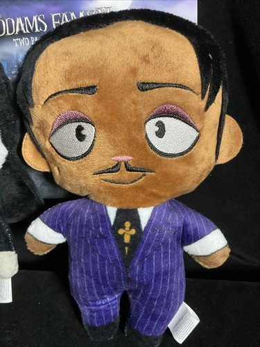 NUEVO JUEGO DE JUGUETES PARA MASCOTAS 8” "ADDAMS FAMILY" MORTICIA & GOMEZ Espeluznante Divertido Chirriante - Imagen 3 de 5