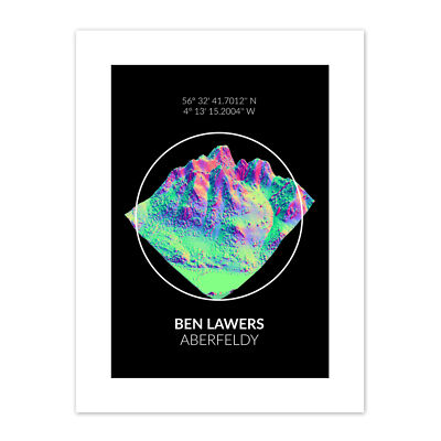 Ben Lawers Bergtopographie Perthshire Schottland Leinwand Kunstdruck