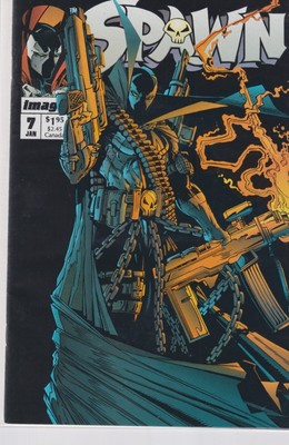 Spawn #7 Newsstand Edition (Image Comics Malibu Comics January 1993)