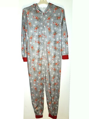 Weihnachtspyjama-Set Für Die Ganze Familie – Jumpsuit Mit Kapuze & Reißverschluss, Lässiger Einteiler Für Damen, Herren & Kinder