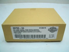 Rear Turn Signal Trim Ring Kit Smoked Lens 69753-04 Harley Bullet Style Signals