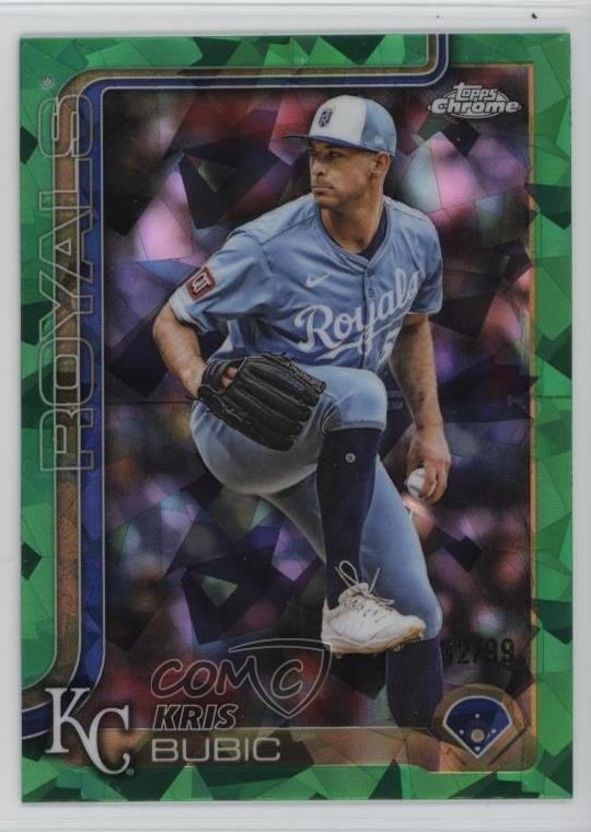 2025 Topps Chrome Update Sapphire Green 32/99 Kris Bubic #USC115 1gd8