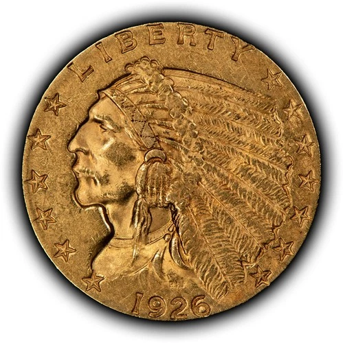1926 G$2.50 Indian Head Gold Quarter Eagle - Looks UNC - SKU-G6029