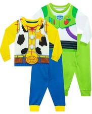 Buzz Light year  Woody Boys' Sleepwear  2pk Long Sleeve Boys Pajamas/ Size 5