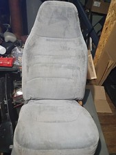 92-96 Ford F150 F250 F350 Driver Front Bucket Seat Assembly Oem Gray Cloth Nice